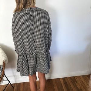 Zara gingham dress size small